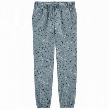 Floral Pull-On Fleece Joggers