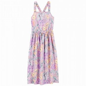 Floral Print Jersey Maxi Dress