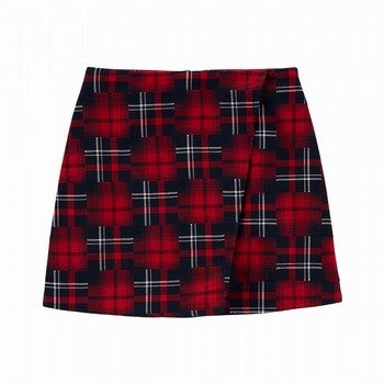 Plaid Flannel Mini Wrap Skirt