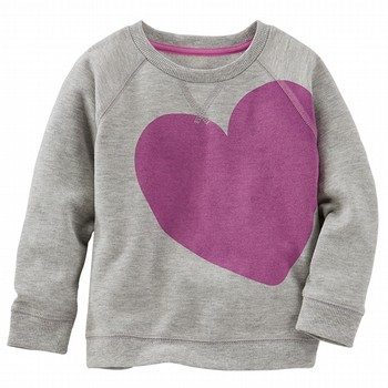 Heart Print Pullover