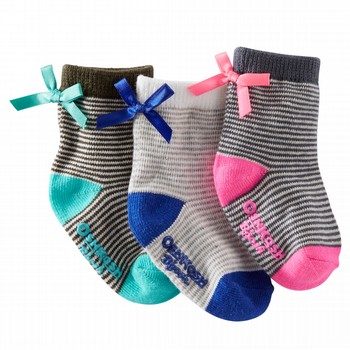 Stripe & Bow Socks