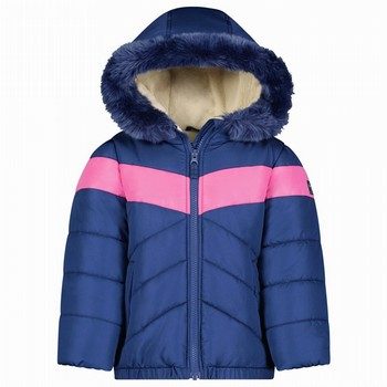 Striped Lined Insulated Puffer