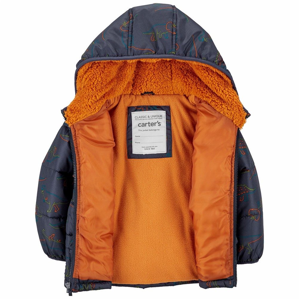 Carter's Dinosaur Puffer Jacket Toddler Boy