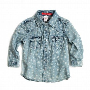 Star Print Chambray Shirt