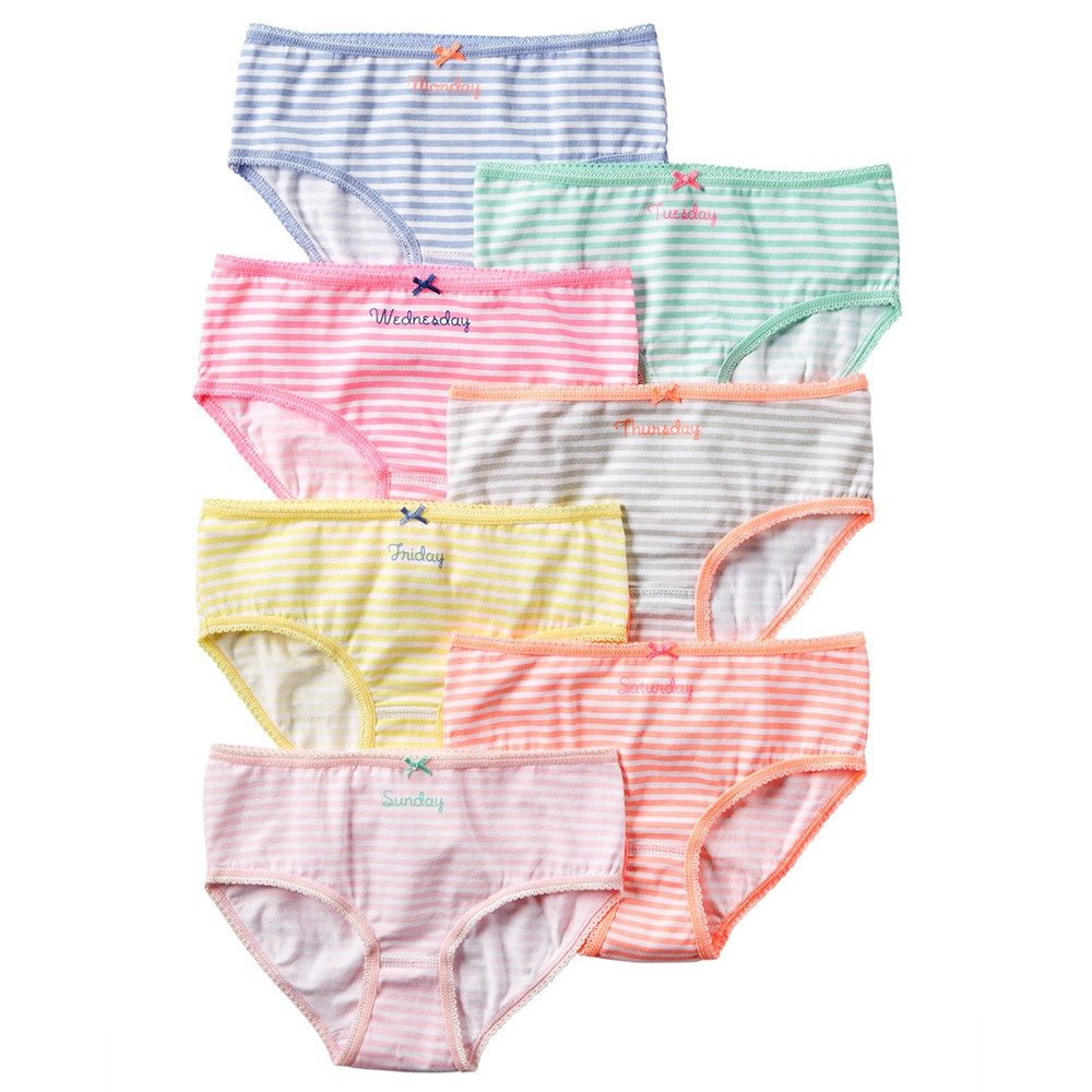 Carter's Little Girls Stretch Cotton Underwear 7 Pack 