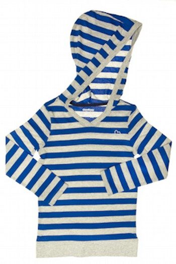 Multi Striped Hoodie Tee