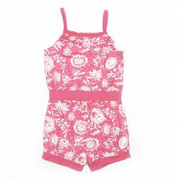 Pink Printed Playsuit